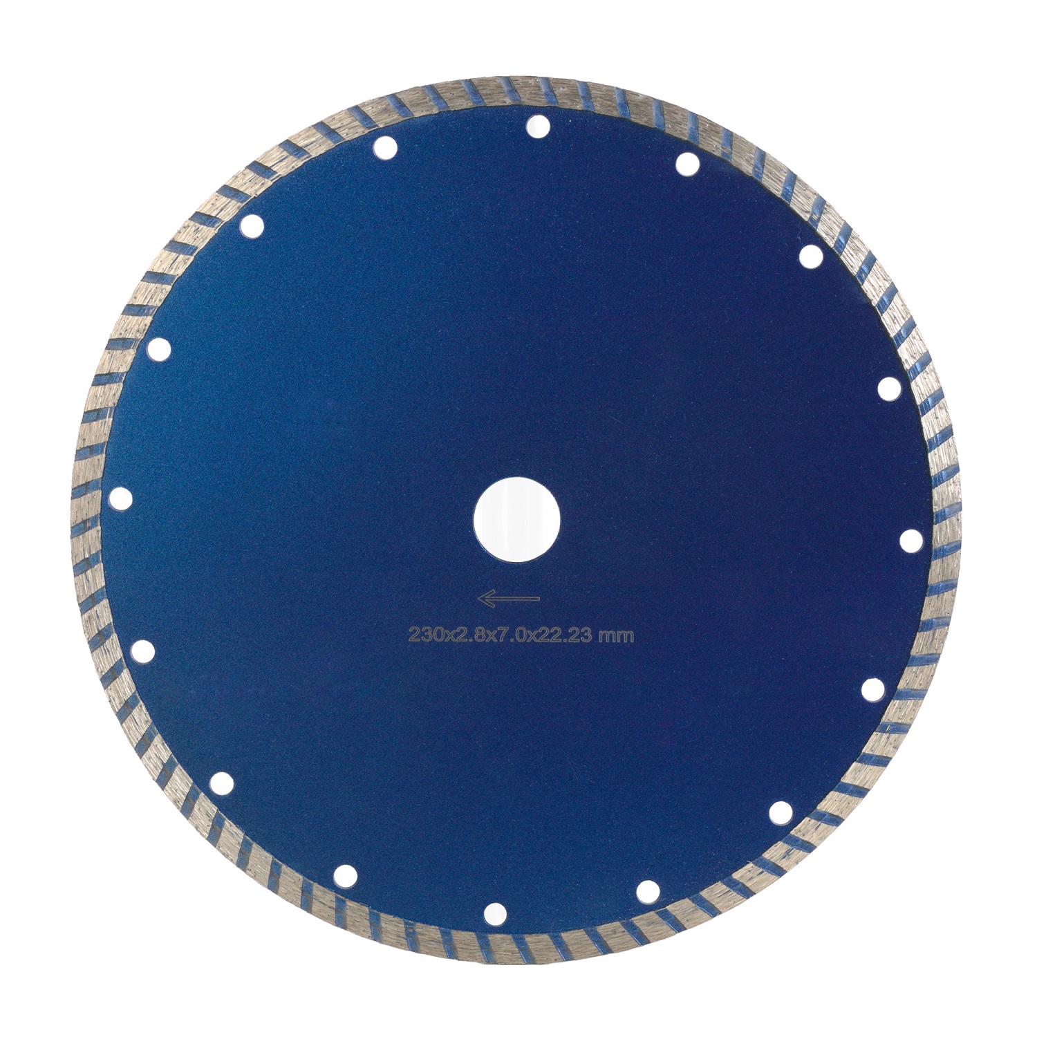 Диск турбо COBRA Standard д.230*22,2 (2,8*7)мм | универсал/dry DIAMASTER диск сегментный laser arix razor д 400 2 8 25 4 40 3 6 12 мм 24z железобетон wet dry diamaster