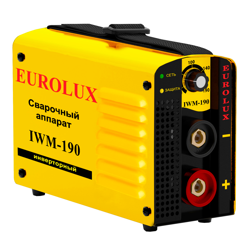 Сварочный аппарат инверторный IWM190 Eurolux сварочный аппарат инверторный eurolux iwm160 5 9 квт 160 а электрод