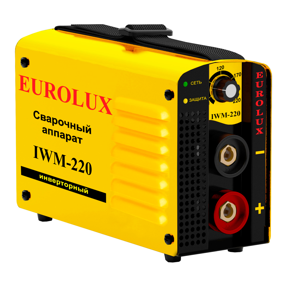 Сварочный аппарат инверторный IWM220 Eurolux сварочный аппарат инверторный eurolux iwm190 4 8 квт 190 а электрод