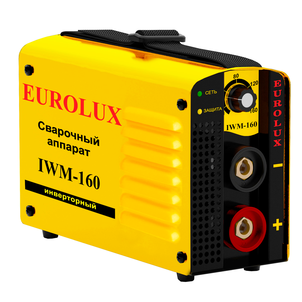 Сварочный аппарат инверторный IWM160 Eurolux сварочный аппарат инверторный eurolux iwm160 5 9 квт 160 а электрод