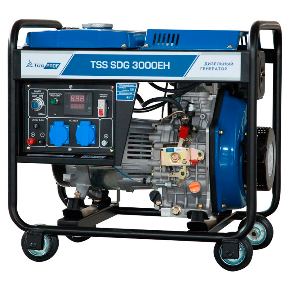 Дизель генератор TSS SDG 3000EH подогреватель двигателя предпусковой airline ураган 3000 с встроенной помпой 220в 3000вт
