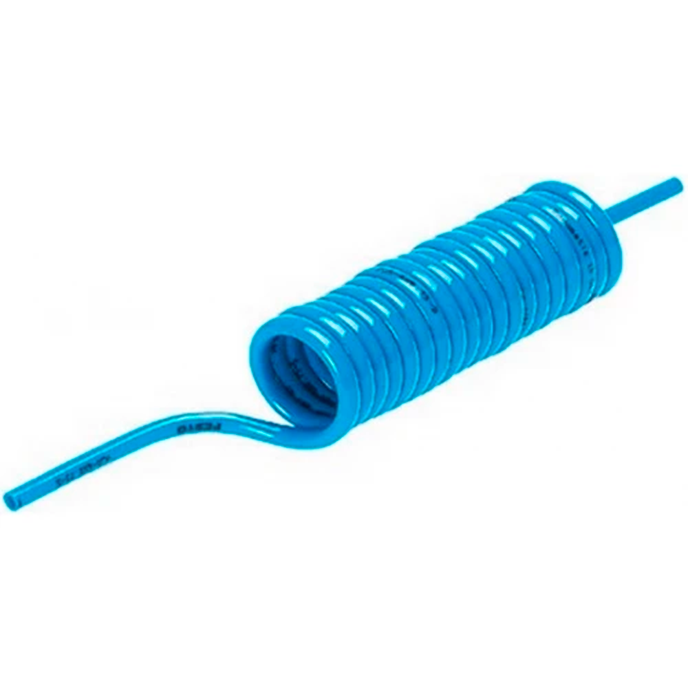 Трубка спиральная полиэстровая синяя HTR 10/8 (7,5 метров) Camozzi SHC108B15 трубка полиэстеровая синяя camozzi htr 10 8 b