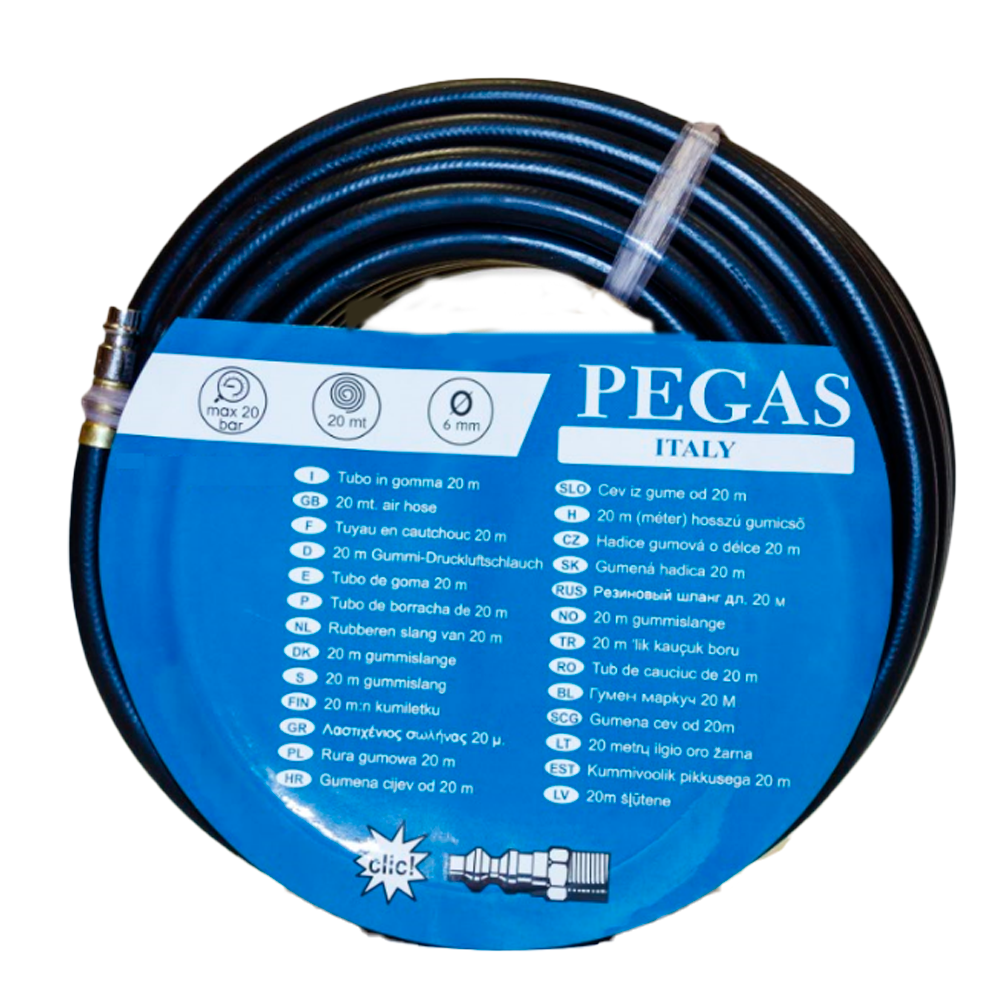 Шланг прямой с фитингами Pegas 6/12, 5 м, резиновый шланг с быстросъемными соединениями 10х17 мм 10м резиновый pegas