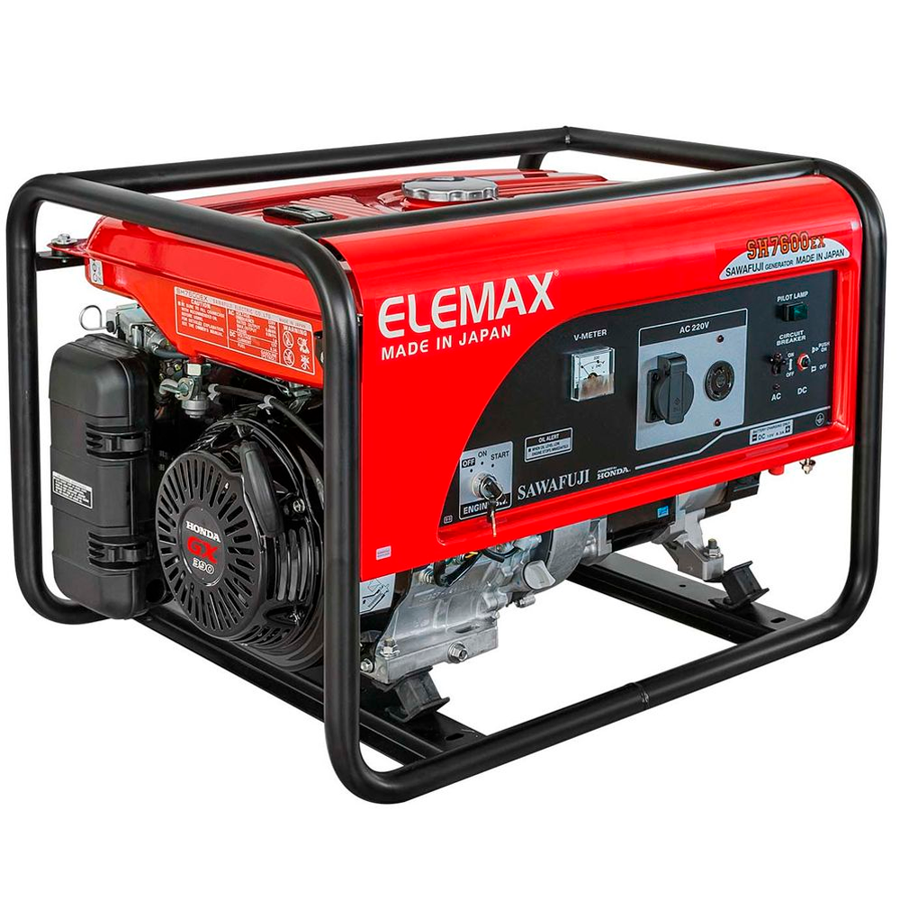 Генератор бензиновый Elemax SH 7600 EX-RS (6,5 кВА) генератор бензиновый a ipower a11000тeax 10квт 400в 50гц электростартер