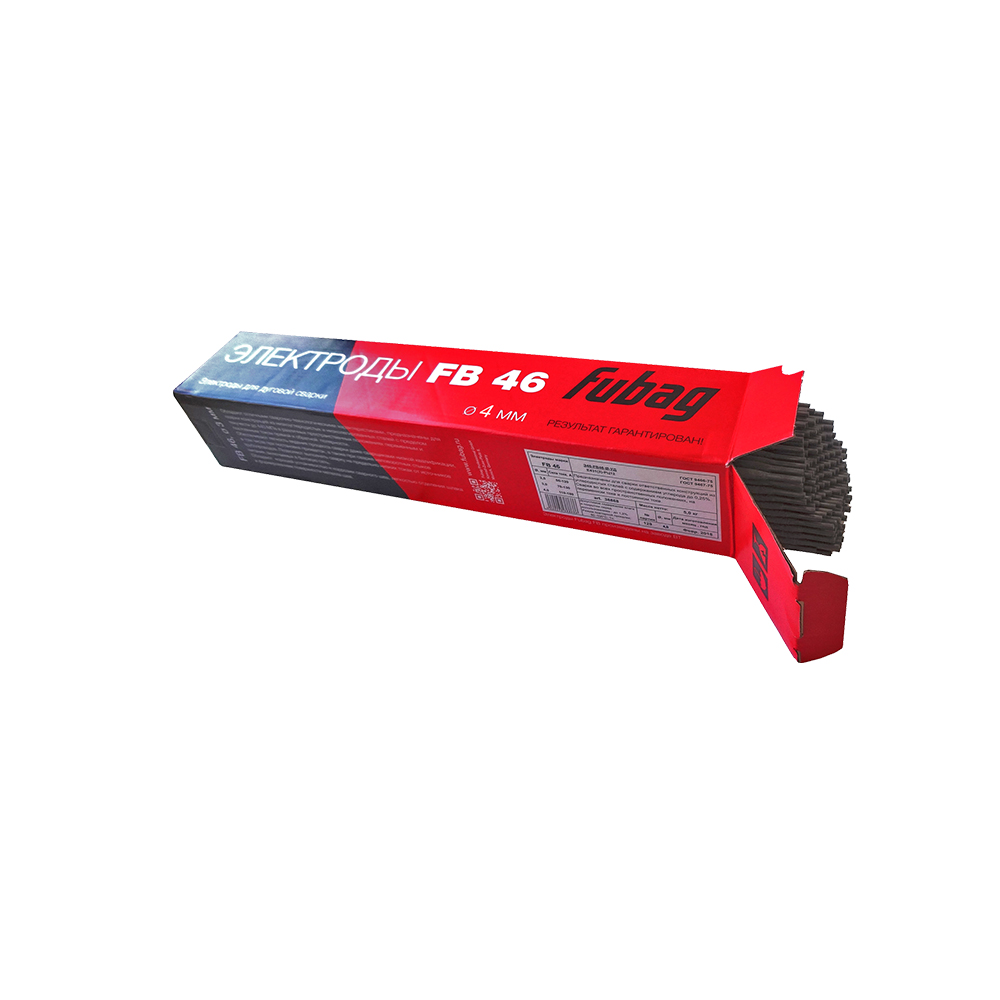 Электрод сварочный с рутилово-целлюлозным покрытием Fubag FB 46 D4.0 мм [38869] сварочный электрод ресанта про 46 ф4 0 пачка 3 кг