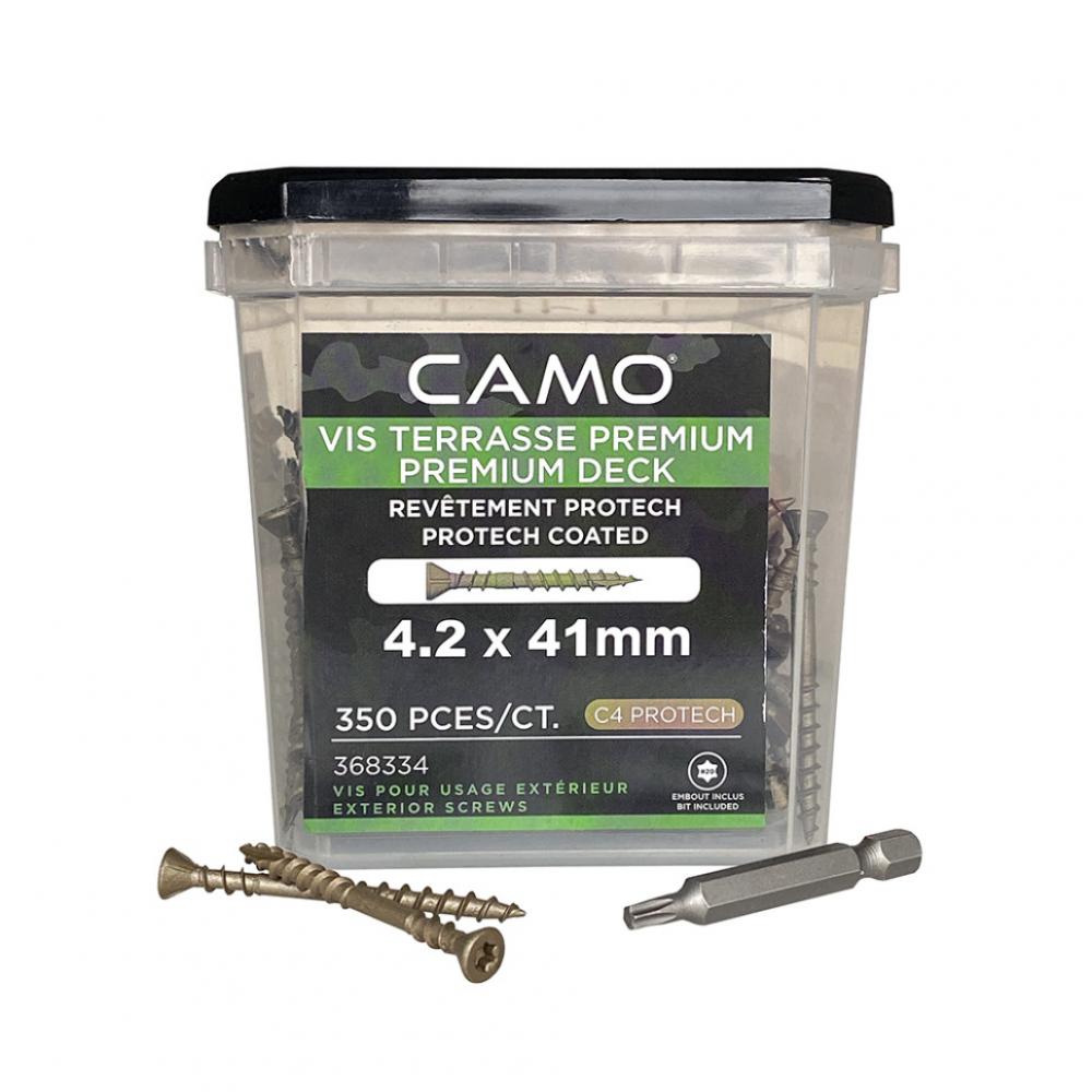 Саморезы CAMO ProTech C4 Premium Decking 4.2x41 mm T20 350шт саморезы deck wood screws 41x4 2мм c4 t20 350шт