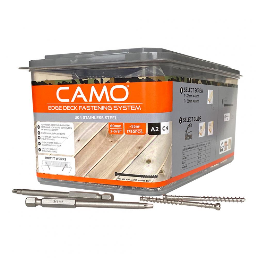 Саморезы CAMO A2 60 mm 1750 шт саморезы deck wood screws 55x4 5 mm c4 t20 1750 шт