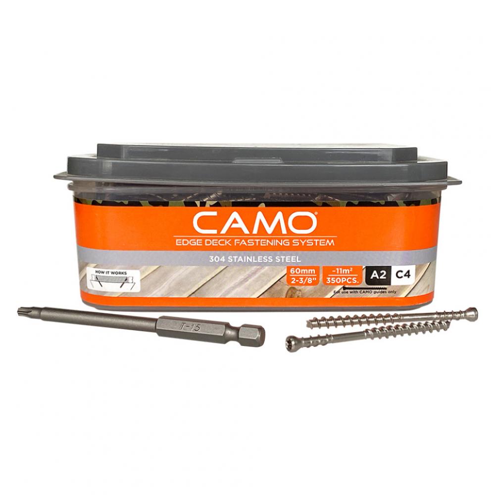 Саморезы CAMO A2 60 mm 350 шт саморезы camo protech c4 premium decking 4 2x75 mm t25 1oooшт для camo drive