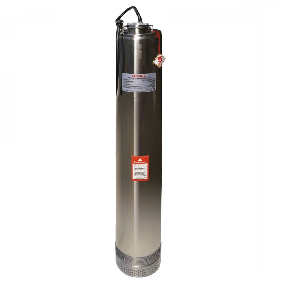 Скважинный насос Ресанта НС-55/80 ПРОФ скважинный насос для бурения скважины vodotok бцпэ 75 0 5 32м ч l2861