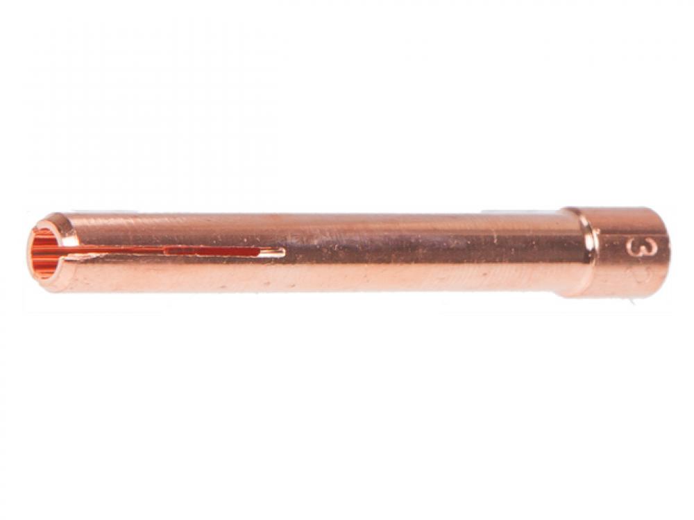 Цанга TIG горелки 3.2 мм (L=50 мм) SOLARIS (WA-3813) wp 17 18 26 цанга 2 4 мм для tig горелок