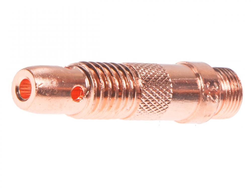Зажим цанги TIG горелки 3,2 мм (L= 47 мм) SOLARIS (WA-3819) колпачок защитный tig горелки длинный solaris