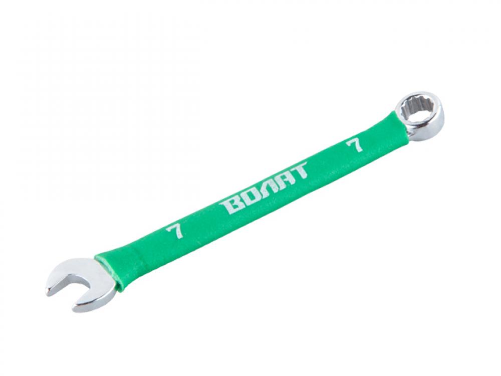 Ключ комбинированный  7мм в прорезиненной оплетке ВОЛАТ (16060-07) ключ свечной комбинированный dde 647 710 13х19 мм
