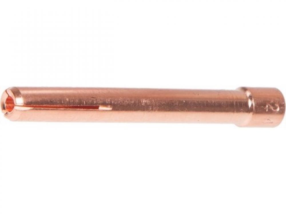 Цанга TIG горелки 2.0 мм (L=50 мм) SOLARIS (WA-3825) wp 17 18 26 цанга 2 4 мм для tig горелок