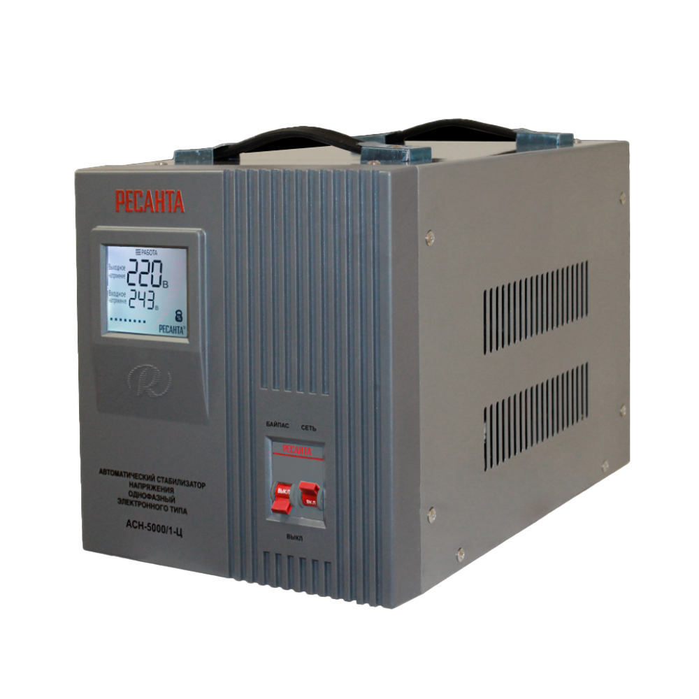Стабилизатор напряжения РЕСАНТА АСН-5000/1-Ц стабилизатор напряжения энергия константа 5000 е0101 0224