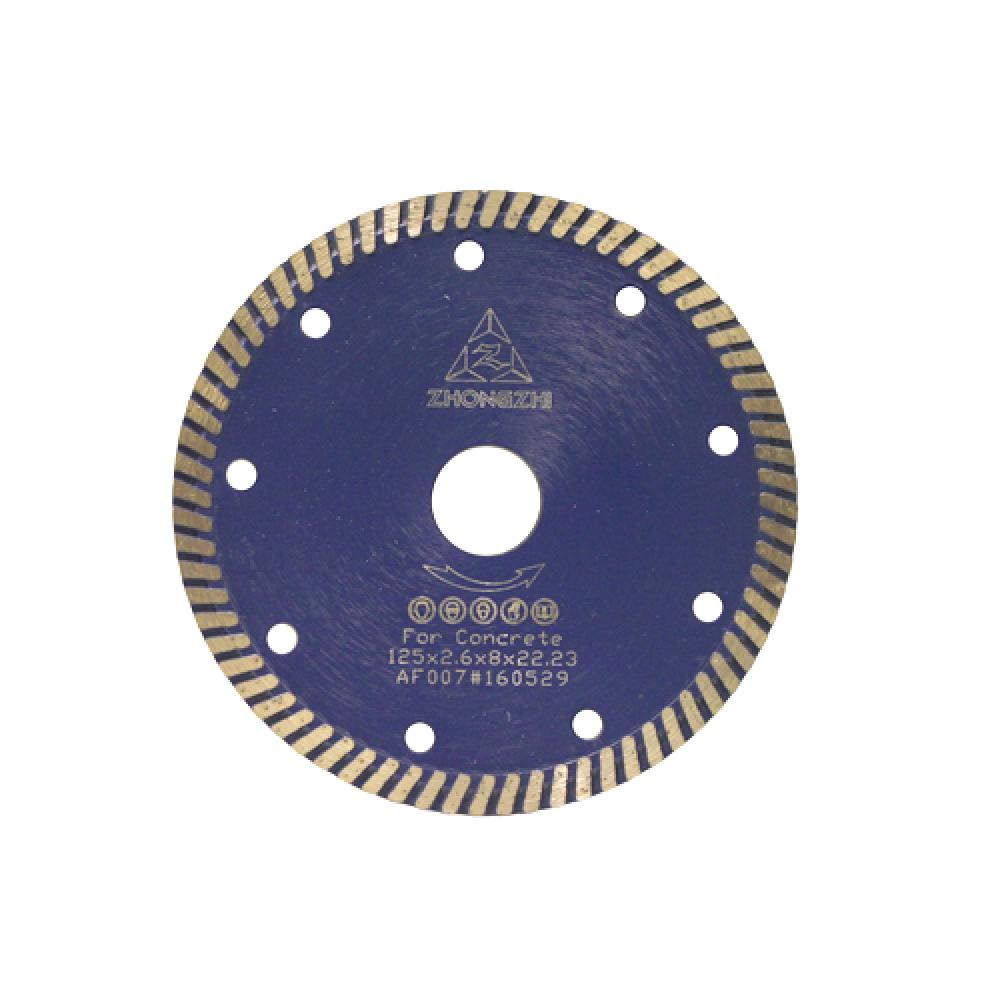 Диск турбо д.125*22,2 (2,6*8,0)мм | железобетон/dry DIAMASTER диск сегментный laser ultra д 450 2 8 25 4 40 4 0 10 мм 32z железобетон wet dry diamaster