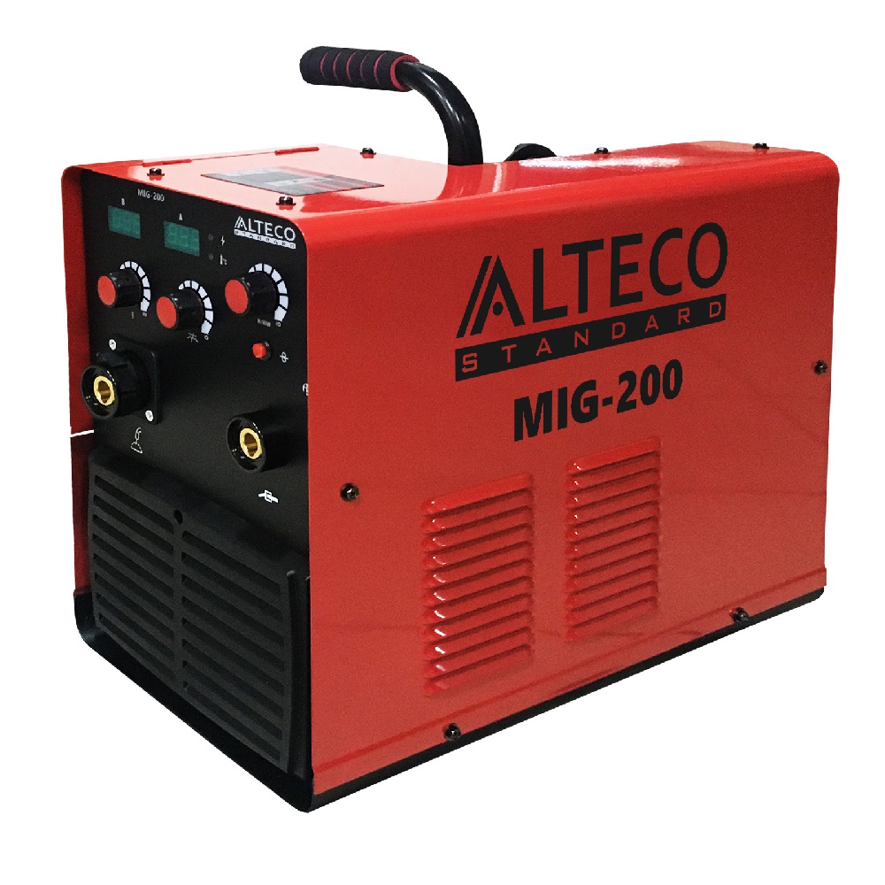 Сварочный аппарат Alteco MIG-200 аппарат для сварки пластика 1500 вт 20 63 мм комлект металлический кейс диолд аспт 4