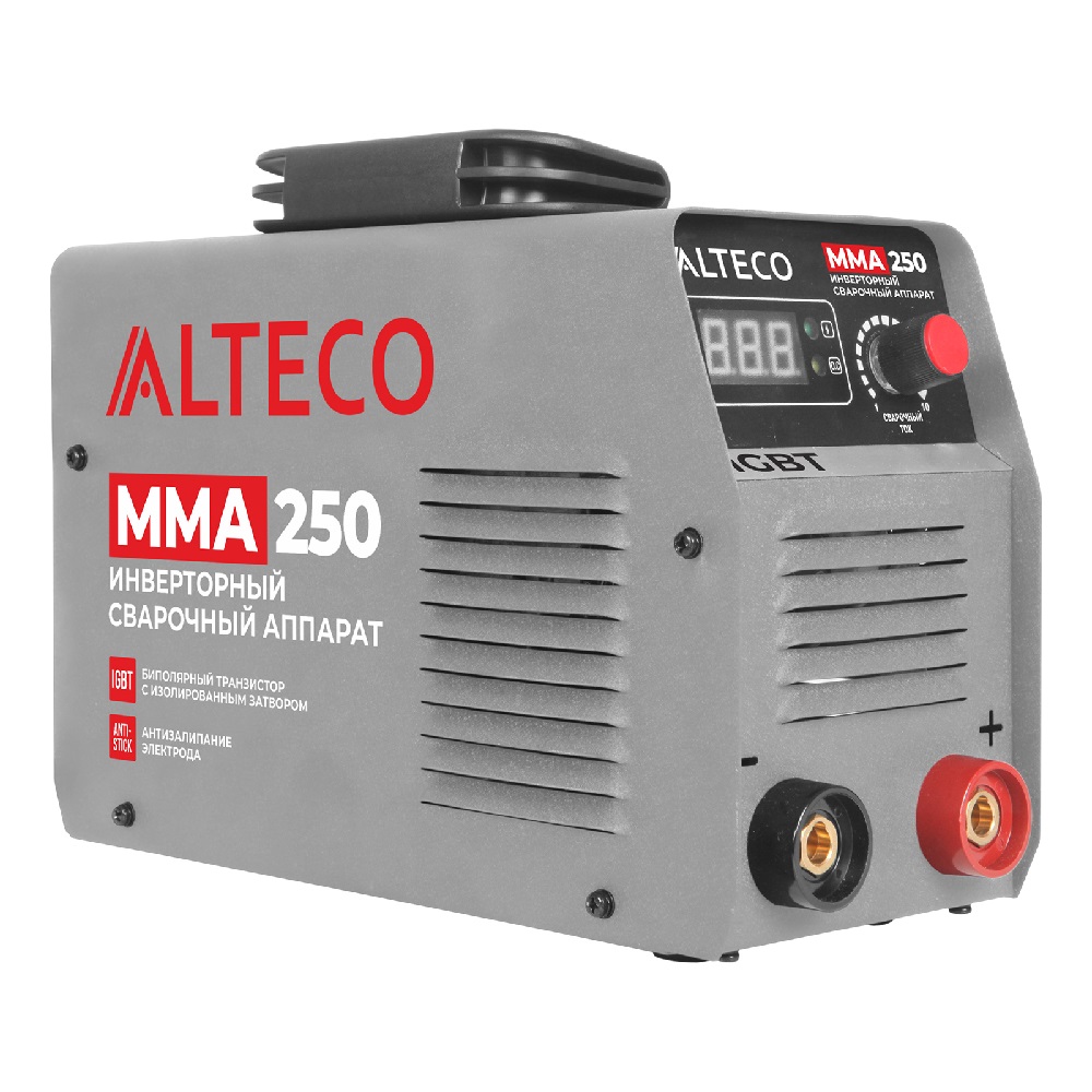 Сварочный аппарат Alteco MMA -250 аппарат для сварки пластика 1500 вт 20 63 мм комлект металлический кейс диолд аспт 4