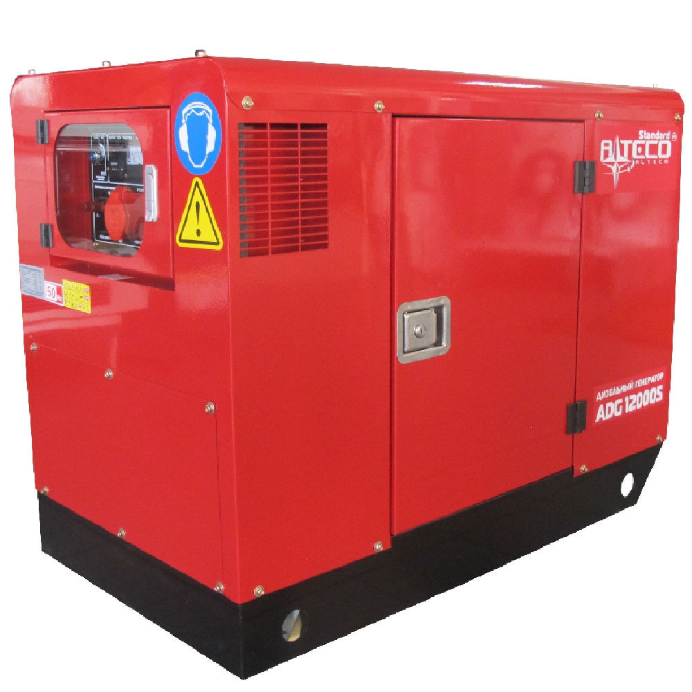 Дизельный генератор Alteco ADG 12000 S + ATS кожух для генератора 1600 winter с одним вентилятором
