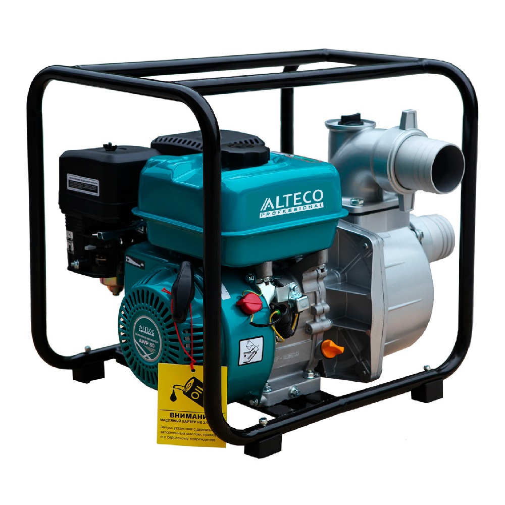 Бензиновая мотопомпа Alteco AWP 80 бензиновая мотопомпа champion gp50 208 см3 для чистой воды