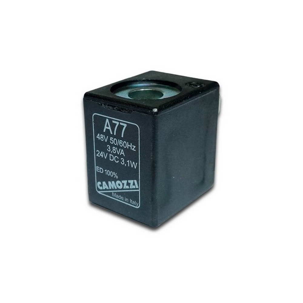 Электромагнитная катушка (соленоид) Camozzi A77 DC 24V пневмоцилиндр camozzi 24n2a25a300