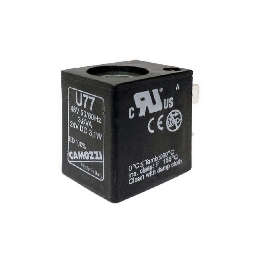 Электромагнитная катушка (соленоид) Camozzi U77 AC 24V катушка ceme 4 w для электроклапана кофемашины europart q007
