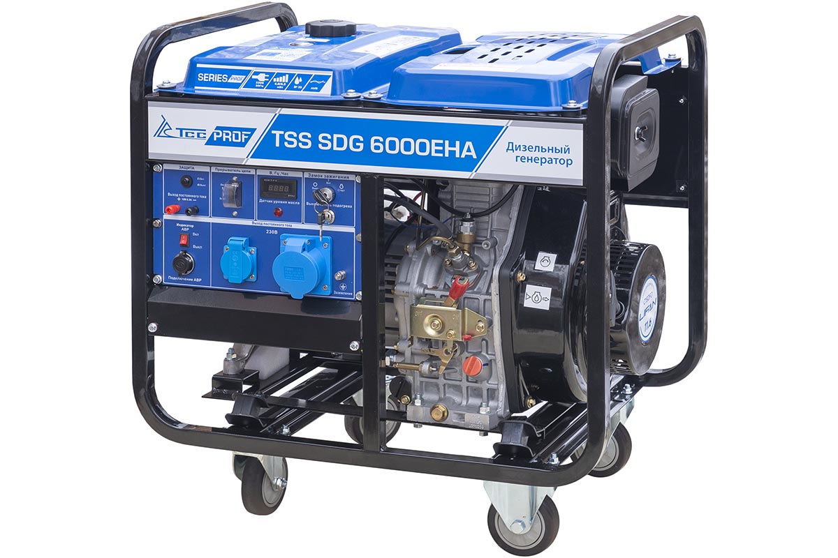 Дизель генератор TSS SDG 6000EHA крышка на кнопку запуска двигателя tilta engine button cover чёрная tl ebc b