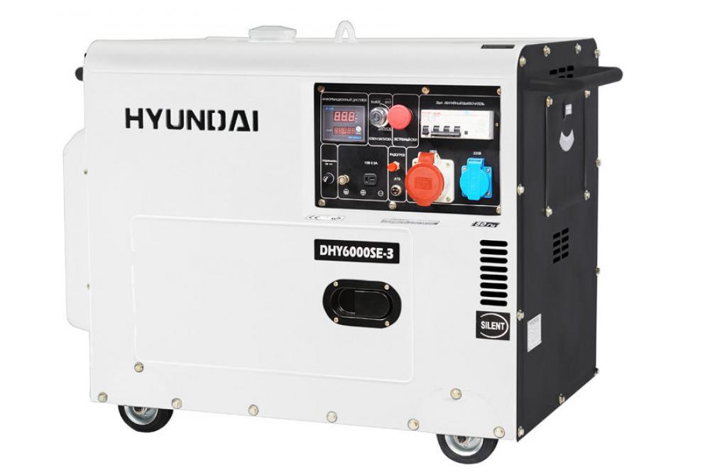 Дизельный генератор HYUNDAI DHY 6000SE-3 дизельный генератор vektor ad 30y t400 открытый