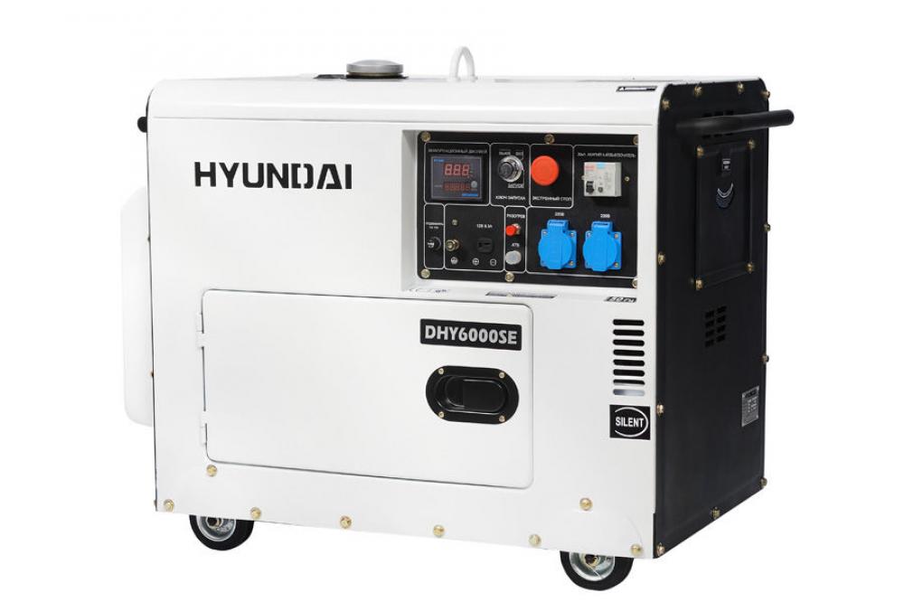 Дизельный генератор HYUNDAI DHY 6000SE дизельный генератор hyundai dhy 8500 se t