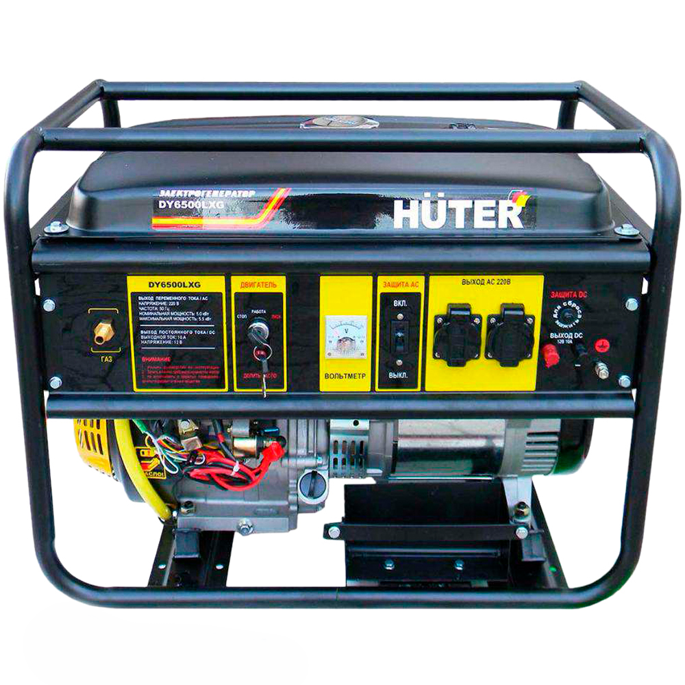 Электрогенератор DY6500LXG Huter инверторный бензиновый генератор daewoo gda 2600i максимальная мощность двигателя 2 2 квт запуск ручной уровень шума 64 дб