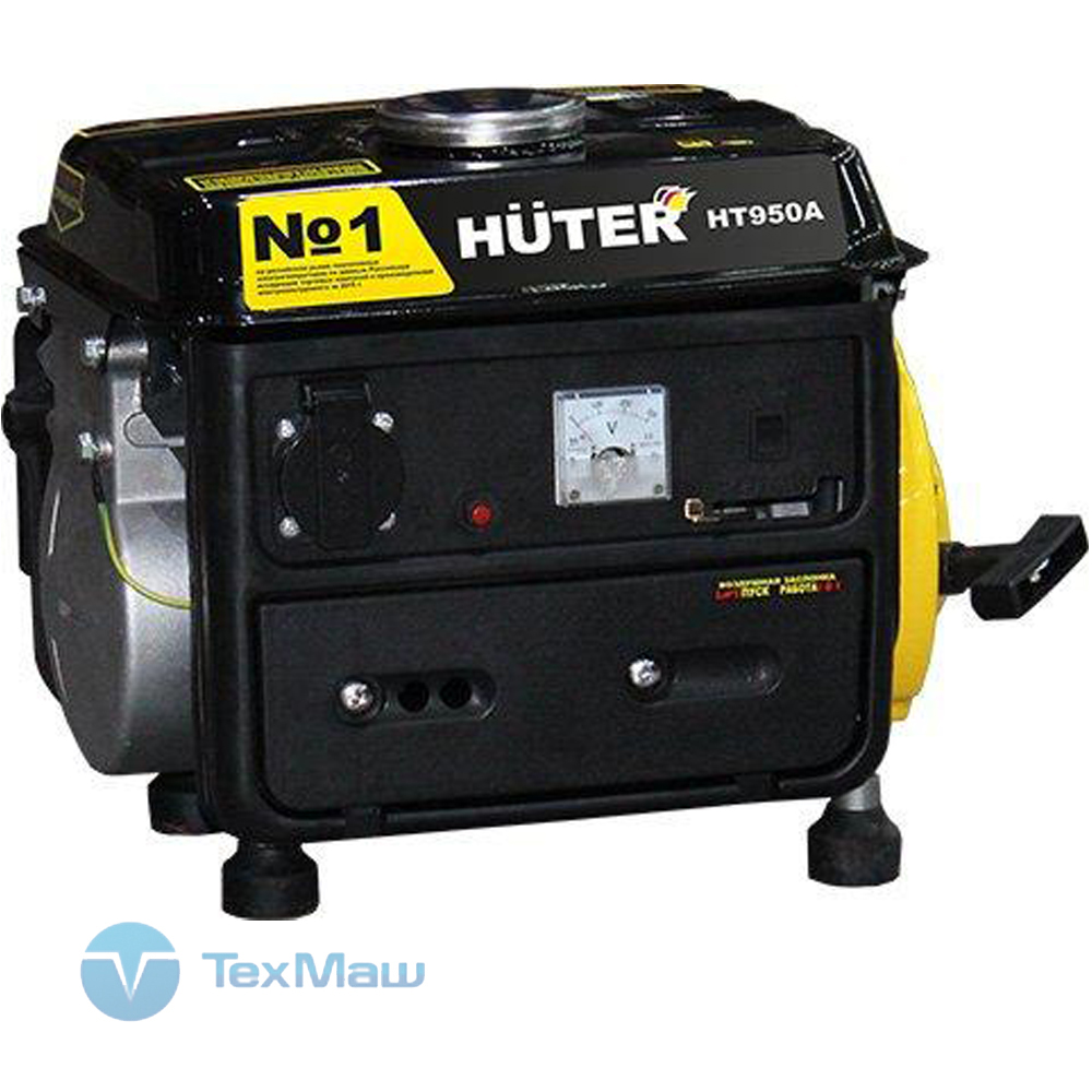 Электрогенератор бензиновый HT950A Huter портативный бензиновый электрогенератор huter dy8000lx электростартер