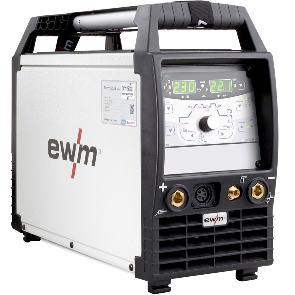 Сварочный инвертор EWM Tetrix 230 AC/DC Smart 2.0 puls 5P TM сварочный инвертор зубр са 190 190 а mma 6600 вт 220 в 1 6 5 мм