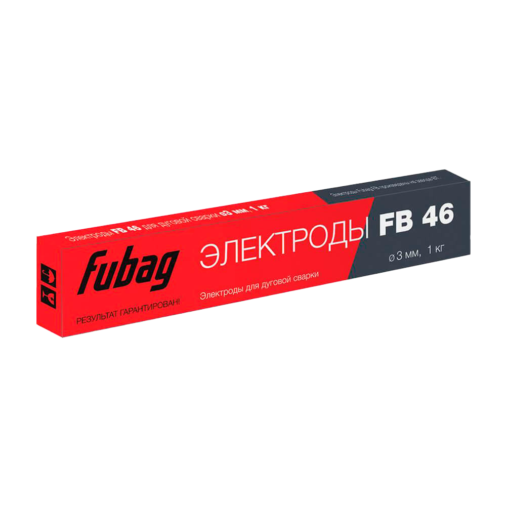 Электрод сварочный FUBAG FB 46 D2,5 мм электрод сварочный для стали мэз люкс мр 3 4 мм 1 кг