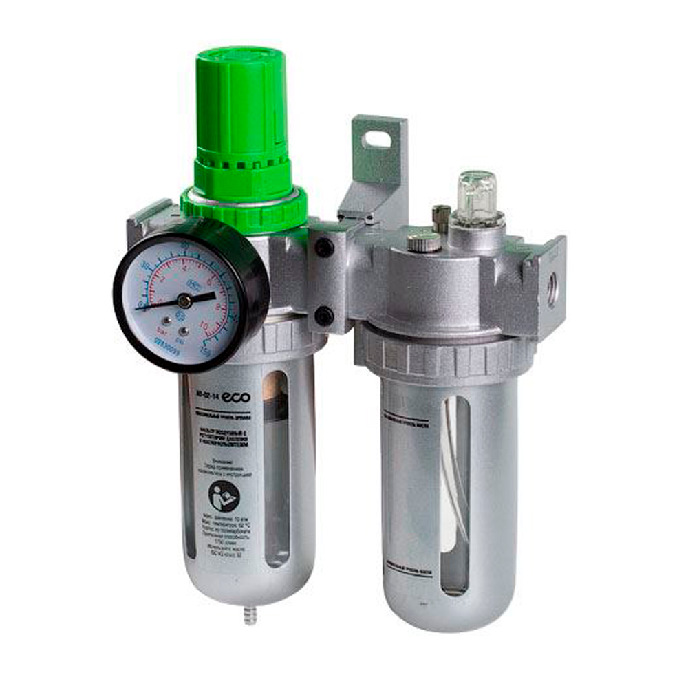 преобразователь давления bd Фильтр воздушный ECO AU-02-14 с регулятором давления и маслораспылителем (1/4