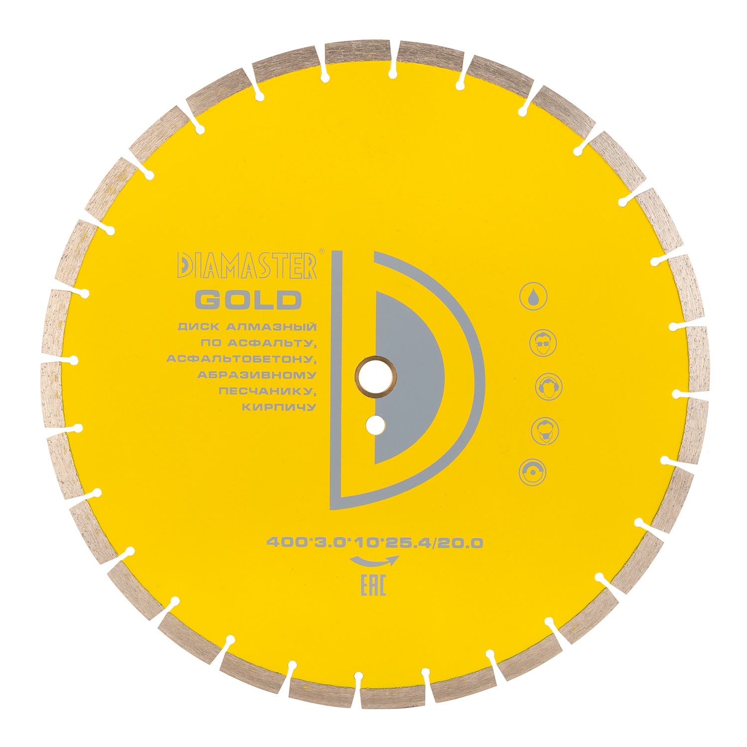 Диск сегментный GOLD д.400*25,4/20,0 (40*3,0*10)мм | 28z/асфальт/wet DIAMASTER жесткий диск wd gold 4тб wd4003fryz