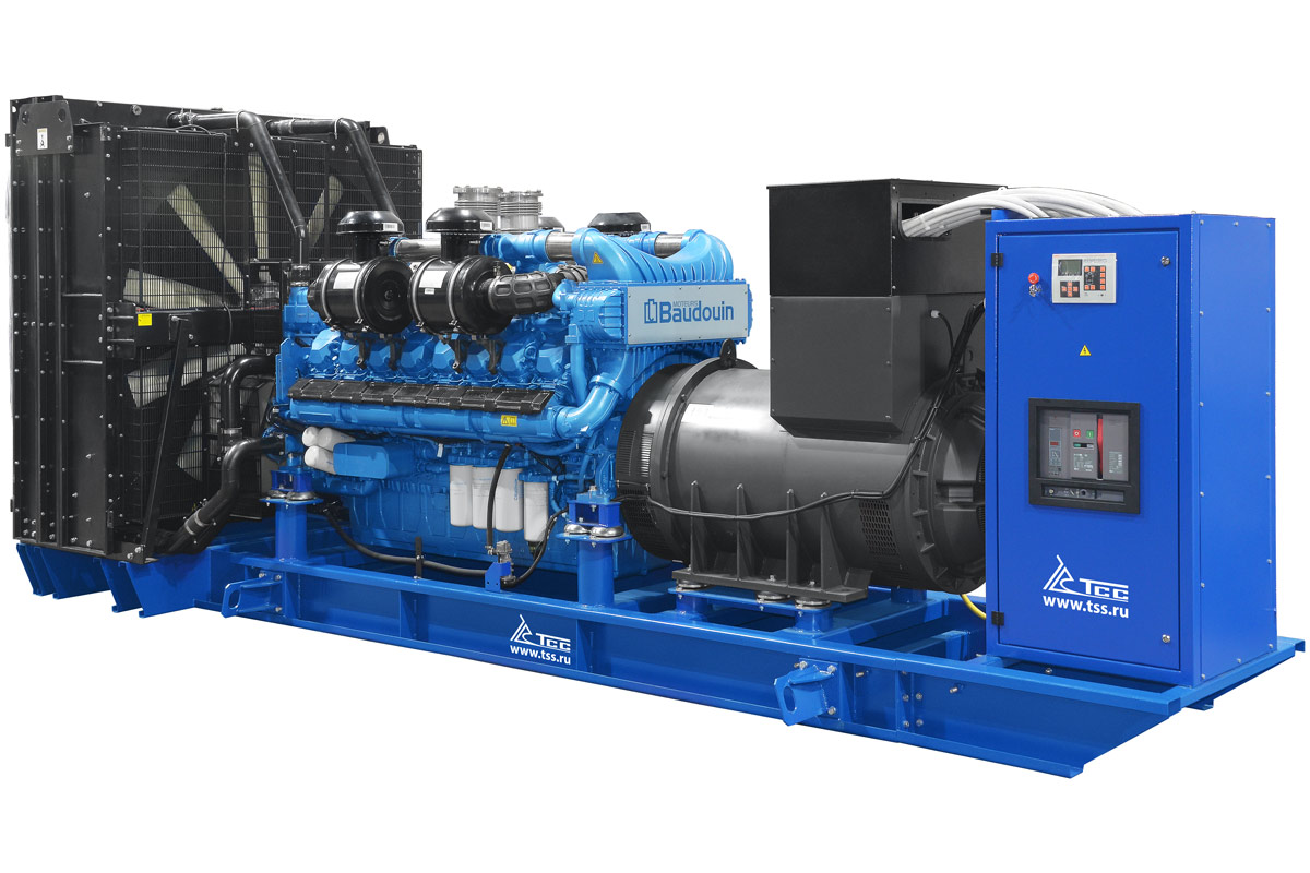 Дизельный генератор ТСС АД-1200С-Т400-1РМ9 Baudouin 16M33G1700/5 высоковольтный дизельный генератор тсс ад 1000с т6300 1рм9