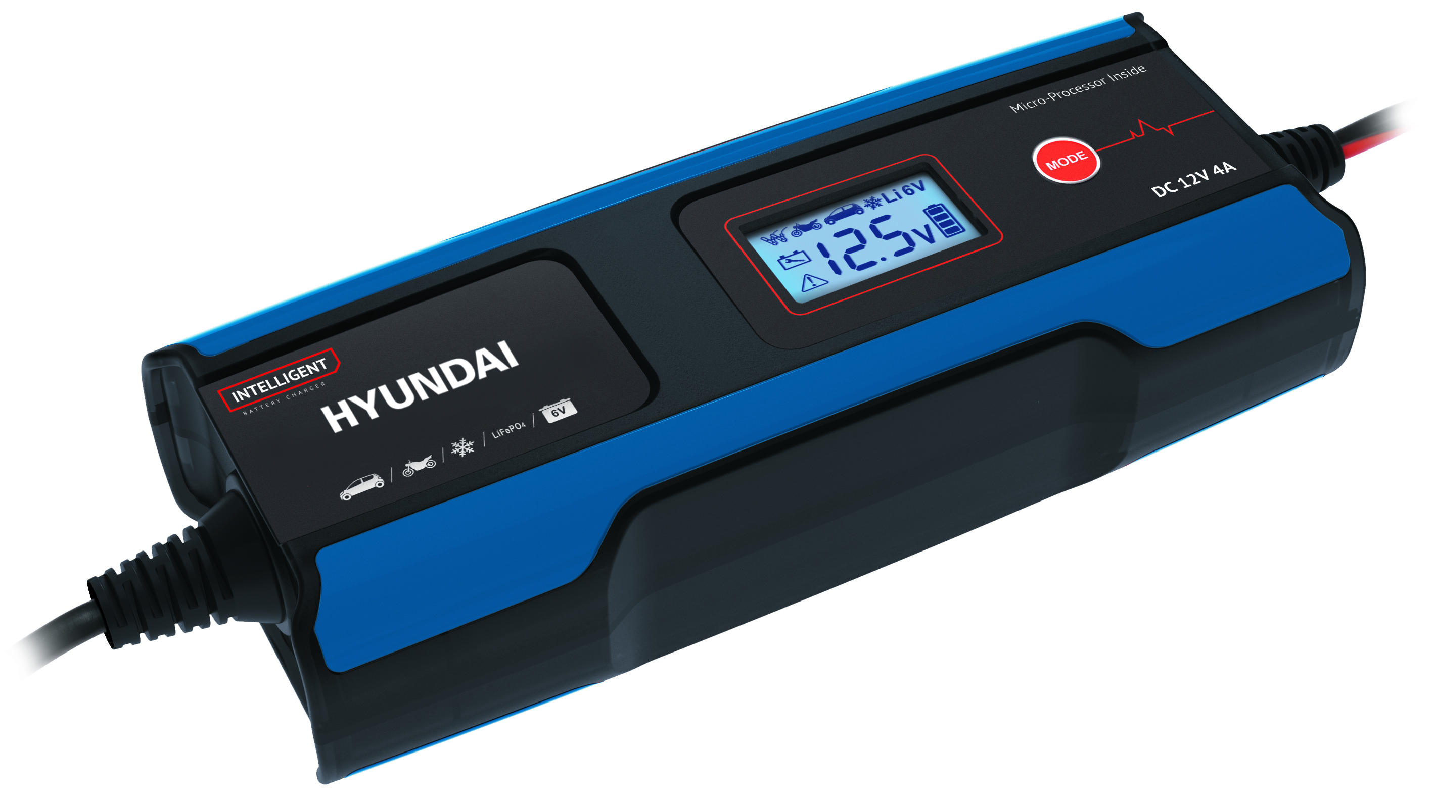 Автомобильное зарядное устройство Hyundai HY 410 2 аккумулятора lp e17 зарядное устройство powerextra co 7144
