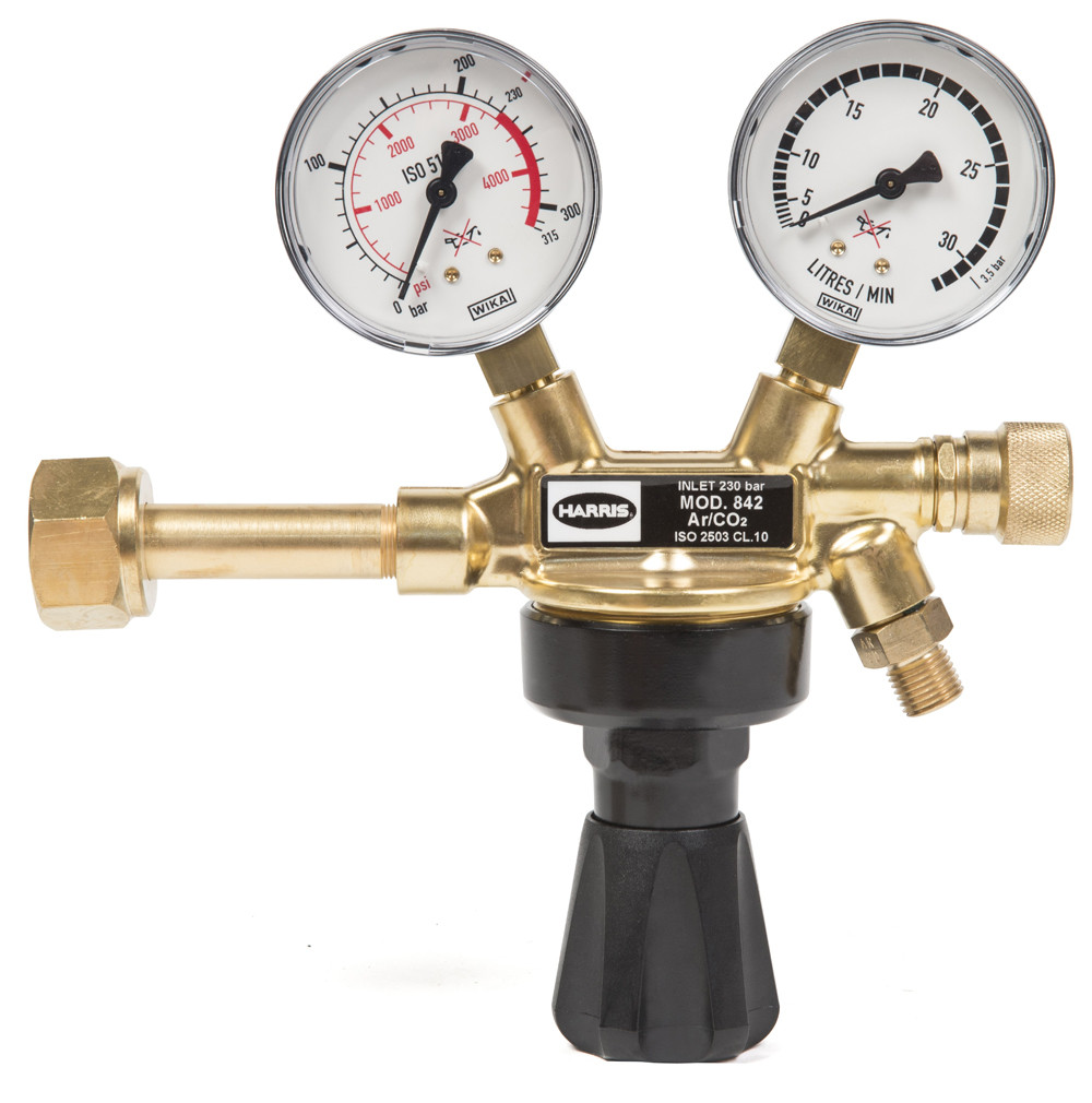 Редуктор давления с манометром EWM DM 842 Ar/CO2 230bar 15l D редуктор расхода газа для саи ад