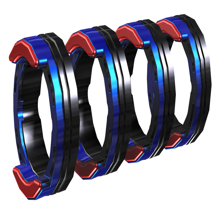 Комплект приводных роликов EWM FE 4R 1.0-1.2MM / 0.04-0.045 INCH BLUE/RED комплект быстроизнашивающихся частей для крепления приводных роликов ewm dv x