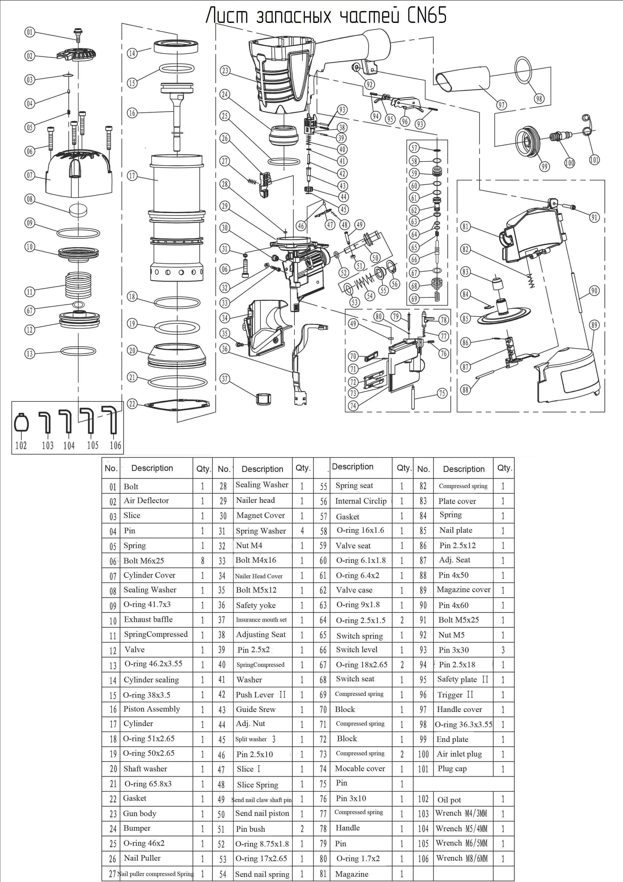 Обратный клапан (№10) для FROSP CN-65 клапан обратный кедр ко 3к пропан ацетилен м16х1 5lh