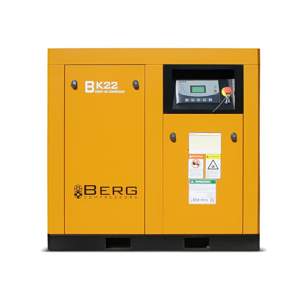 Винтовой компрессор Berg ВК-22 - 7 бар (IP23) винтовой компрессор berg вк 18 5 7 бар ip23