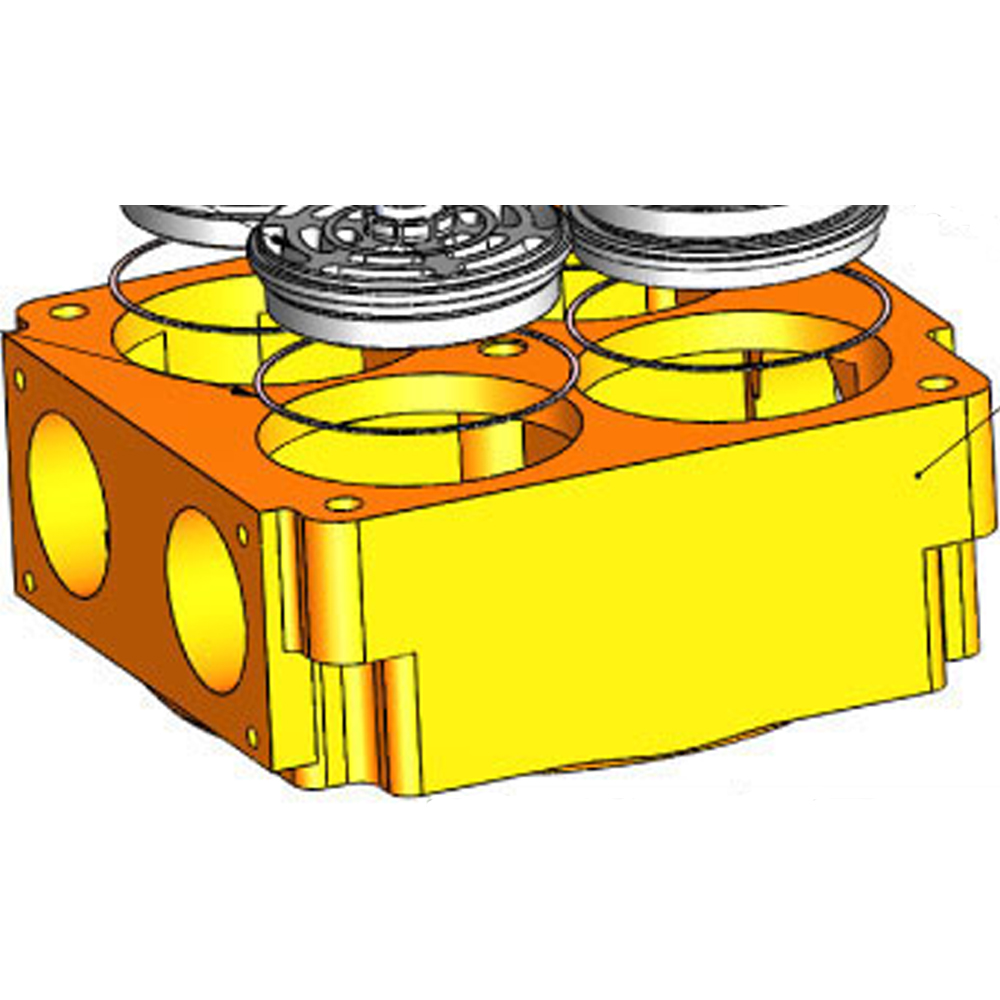 Корпус клапанный Bekomsan Esinti 12-102 клапанный блок для компрессорной головки с415м с416м бежецк асо