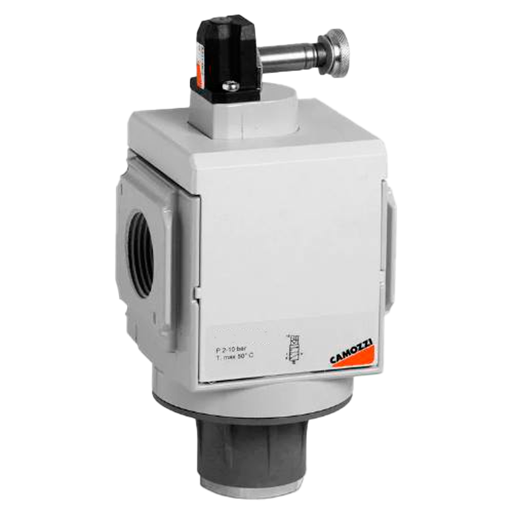 Клапан безопасности пневматический Camozzi MX2-1/2-V36 клапан для сброса избыточного давления camozzi vmr 1 8 b10