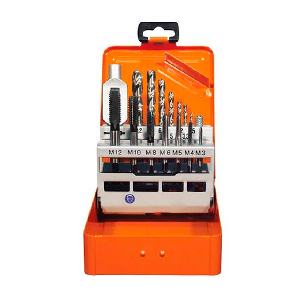Набор для нарезки резьбы HSS-G (15 предметов) Projahn 91013 набор слесарных инструментов низ 4а 57081025 6 гранные кейс 26 предметов