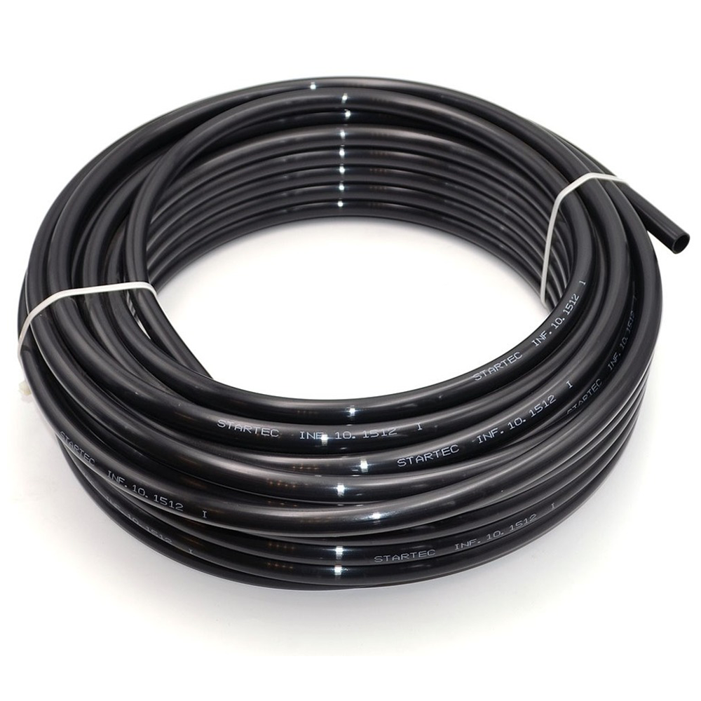 Пневмотрубка полиамидная PA12 12х15 мм (15 атм, черная) антенна для рации триада ма 2720 св активная наклонная 90° 27мгц черная на магните длина кабеля 3 5 м