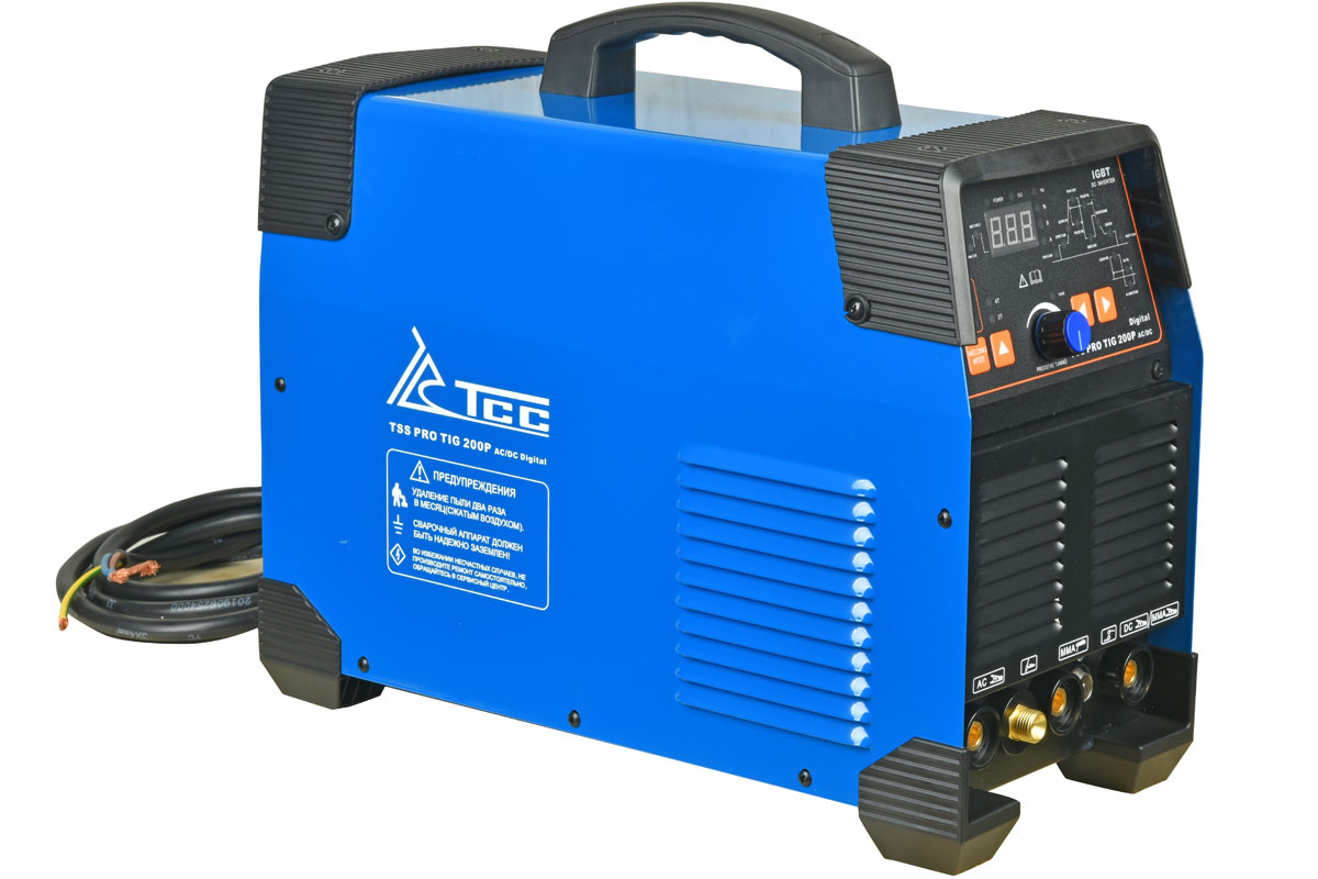 Аппарат TIG сварки алюминия TSS PRO TIG/MMA 200P AC/DC Digital аппарат для контактной точечной сварки kraftwell