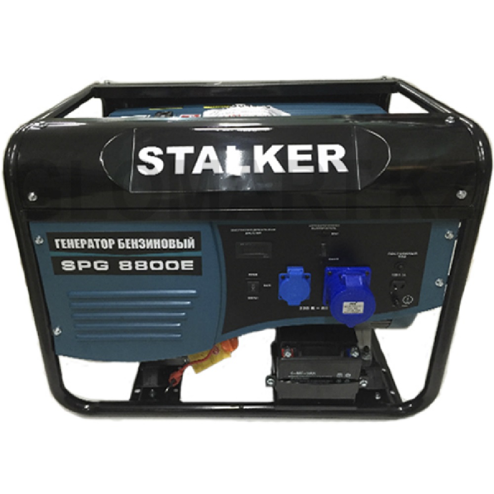 Бензиновый генератор Stalker SPG 8800 E генератор бензиновый сибртех 94541 бс 1200