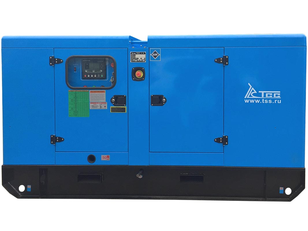Дизельный генератор ТСС АД-60С-Т400-1РКМ7 в шумозащитном кожухе дизельный генератор тсс ад 30с т400 1ркм7 в шумозащитном кожухе