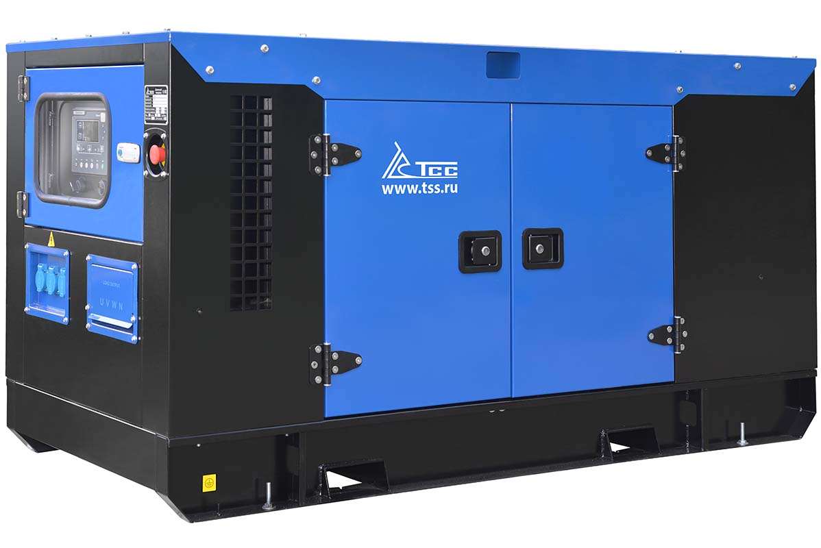 Дизельный генератор ТСС АД-30С-Т400-1РКМ7 в шумозащитном кожухе дизельный генератор тсс ад 150с т400 в шумозащитном кожухе