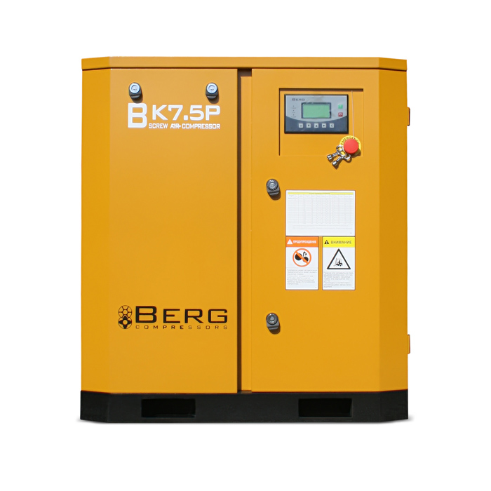 Винтовой компрессор Berg ВК-7.5Р - 8 бар (IP54) магистральный фильтр berg rsp 24 q 5 мкм