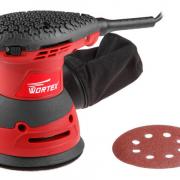 Эксцентриковая шлифмашина WORTEX RS 1245-1 AE в кор. (320 Вт, 125 мм, 6000-14000 кол/мин, регул. об.) (RS12451AE01319)